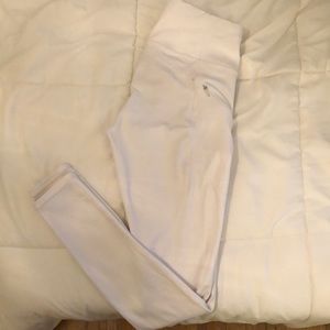 white athleta leggings